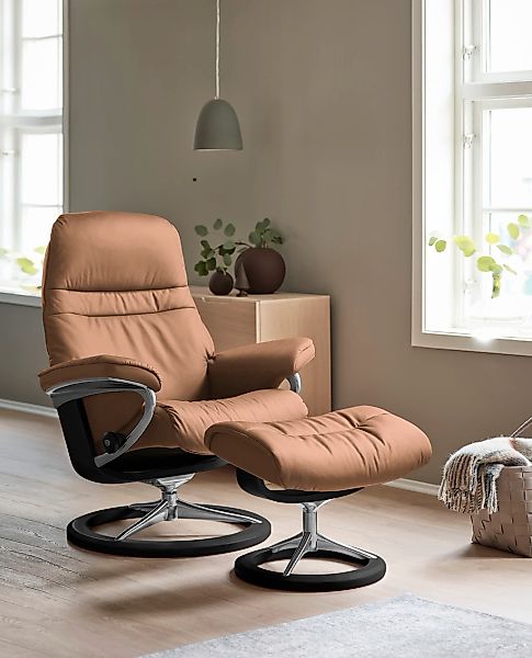 Stressless Relaxsessel "Sunrise" Relaxsessel mit Hocker, mit Signature Base günstig online kaufen