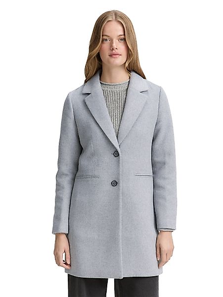 TOM TAILOR Denim Wollmantel mit Taschen günstig online kaufen