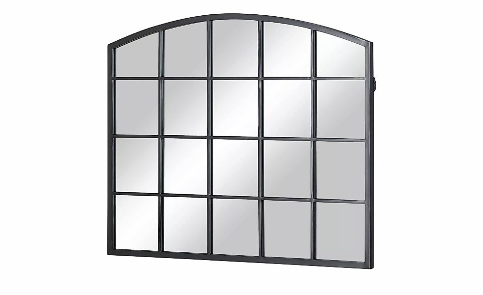 Spiegel  90 x 76 cm Liya ¦ schwarz ¦ Glas, Aluminium, Holzwerkstoff, Metall günstig online kaufen