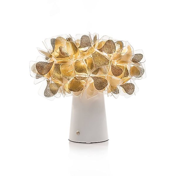 Slamp LED-Akku-Tischlampe Clizia Mama Non Mama gold/weiß günstig online kaufen