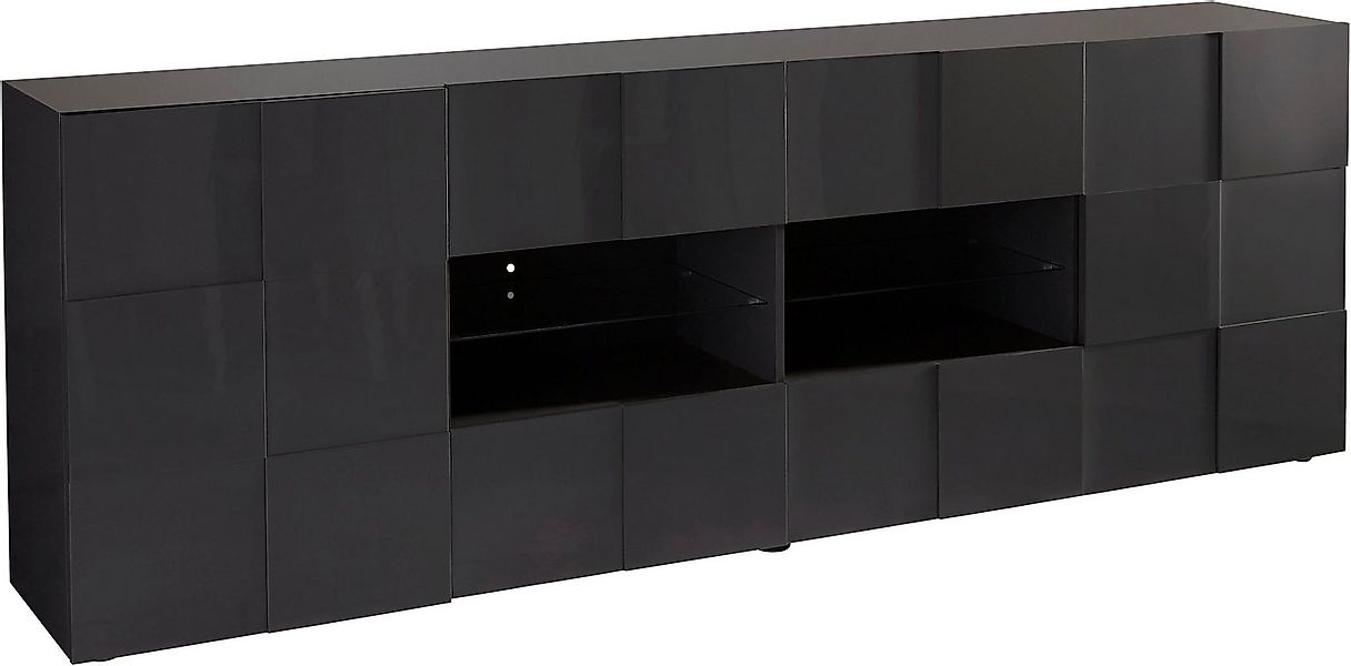Home affaire Sideboard Dama Breite 241, Kommode 2 Türen u. 4 Schubkästen, A günstig online kaufen