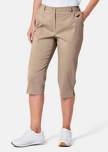 GOLDNER Caprihose Sportive Capri-Hose aus trageangenehmen Satin günstig online kaufen