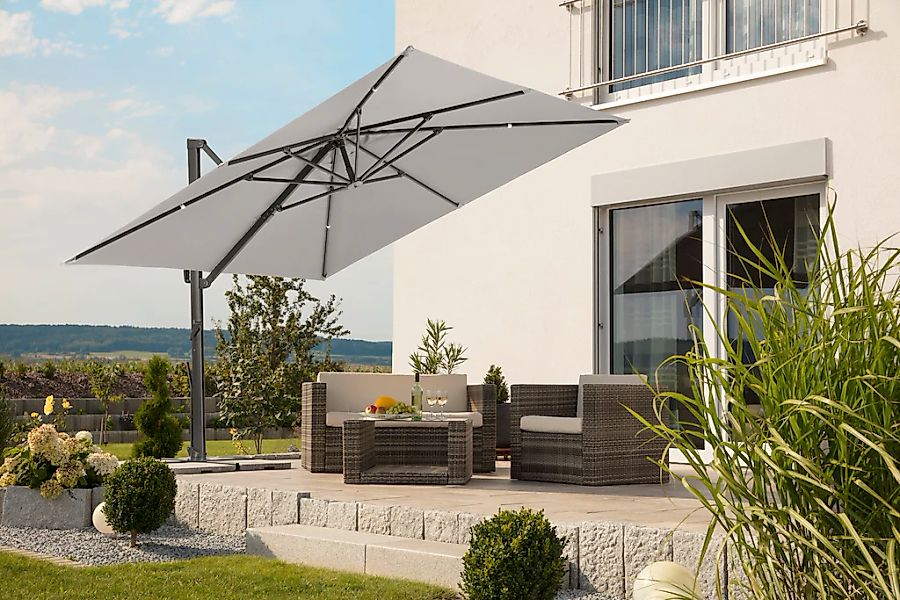 Schneider Schirme Ampelschirm "Rhodos Smart", BxL: 300x300 cm, Alu/Polyeste günstig online kaufen