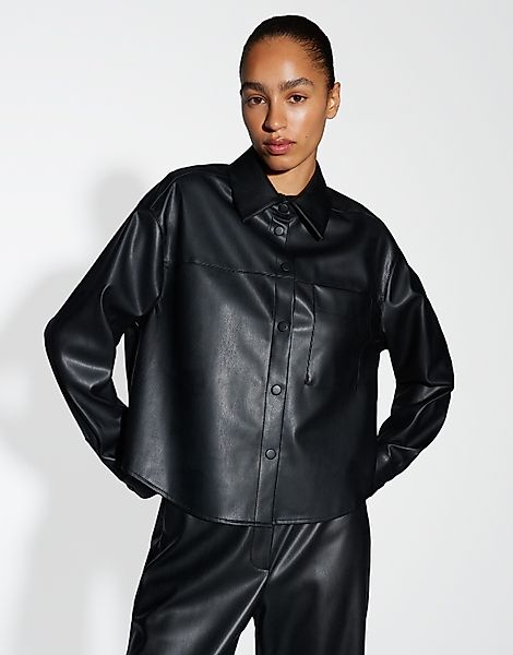 OPUS Hemdbluse FEDGY Regular in Lederoptik günstig online kaufen