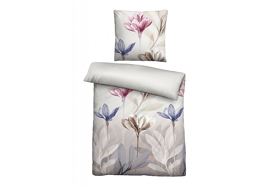 Biberna Bettwäsche Biberna Seersucker Bettwäsche 135 x 200 cm + 80 x 80 cm, günstig online kaufen