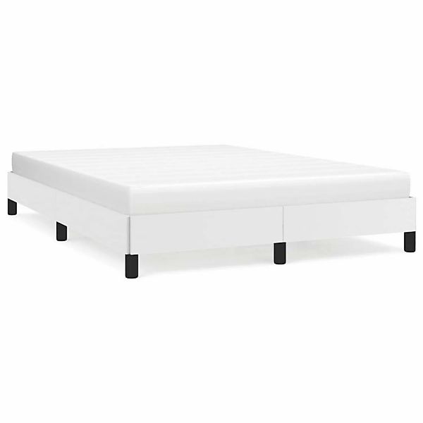 vidaXL Bettgestell Weiß 140x200 cm Kunstleder1398832 günstig online kaufen