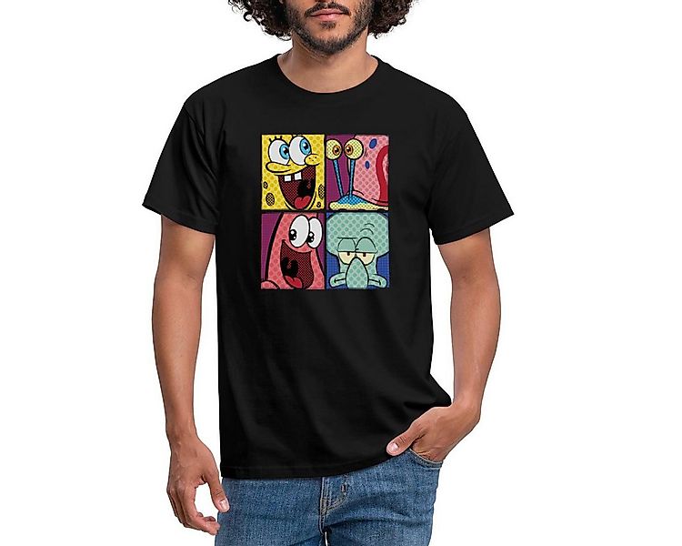 Spreadshirt T-Shirt SpongeBob Schwammkopf Patrick Gary Thaddäus Männer T-Sh günstig online kaufen