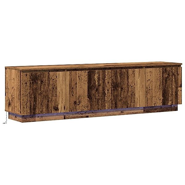 vidaXL TV-Schrank TV-Schränke mit LED Altholz 180x38x49 cm Holzwerkstoff (1 günstig online kaufen