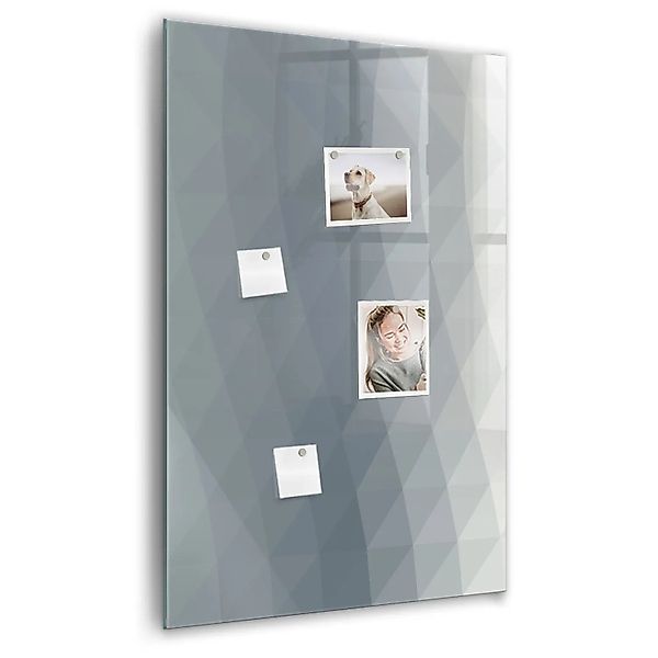 Tulup Magnettafel Beschreibbar Abstrakte Graue Wellen 60x90 cm Magnettafel günstig online kaufen