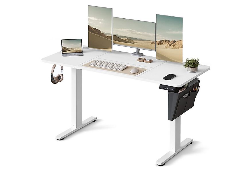 SONGMICS Schreibtisch Höhenverstellbarer elektrisch, 100/120/140/160/180 cm günstig online kaufen