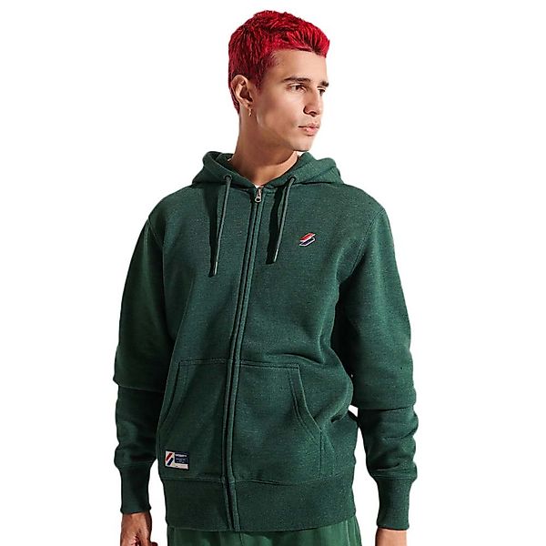 Superdry Code Essential Sweatshirt Mit Reißverschluss 2XL Enamel Green Marl günstig online kaufen