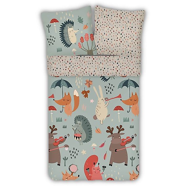 ESPiCO Kinderbettwäsche Waldtiere Bunt Trendy Bedding, günstig online kaufen
