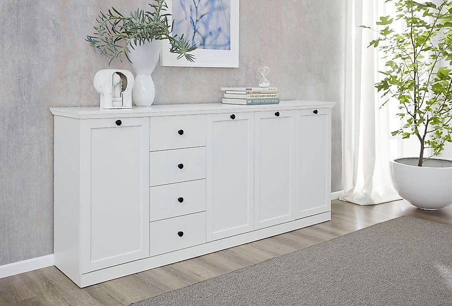 Home affaire Sideboard "Örebro", Kommode, zeitloser Landhausstil, mit Volla günstig online kaufen