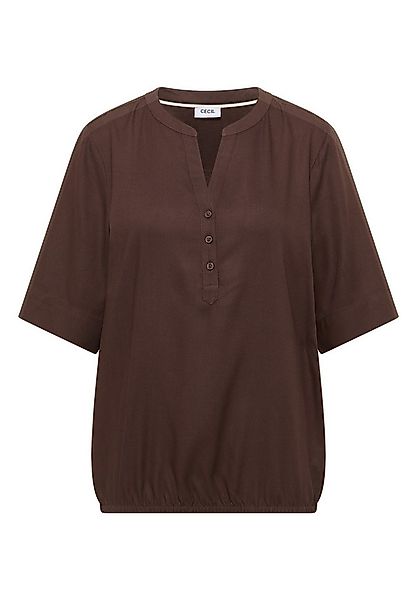 CECIL Kurzarmbluse NOS Solid Splitneck Blouse günstig online kaufen