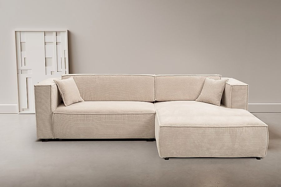 WERK2 Ecksofa "Atlanta-New, modernes Design, Stellmaße 280x147cm, L-Form, K günstig online kaufen