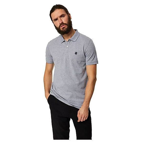 Selected Haro Kurzärmliges Poloshirt Mit Stickerei XL Medium Grey Melange günstig online kaufen