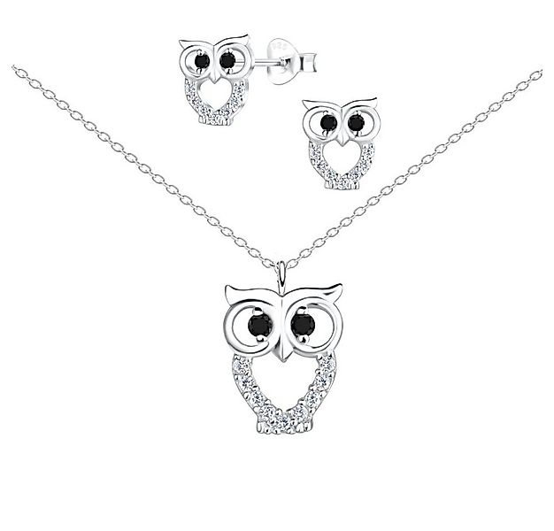 ALEXANDER YORK Schmuckset Schmuckset, EULE mit Zirkonia cut-out Design, 4-t günstig online kaufen