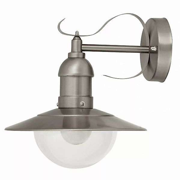 Wandlampe außen IP44 in Silber maritimes Design OSLO günstig online kaufen