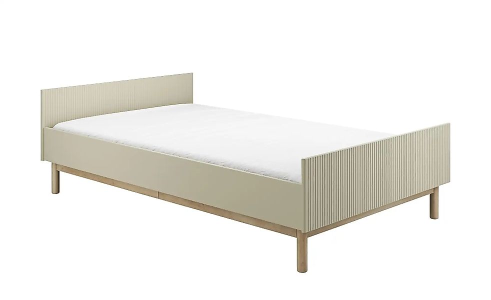 Bett  Miloo ¦ beige ¦ Maße (cm): B: 126 H: 62,7 Betten > Bettgestelle - Höf günstig online kaufen