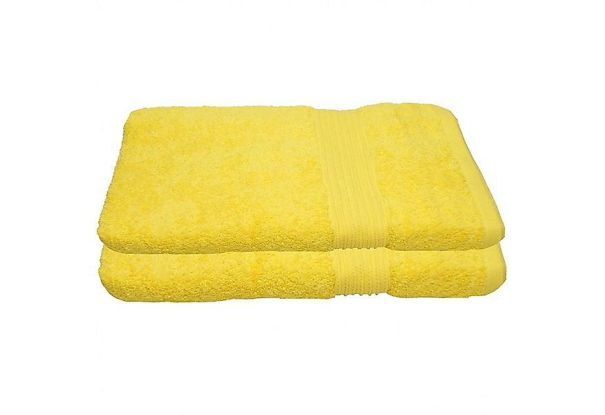 Julie Julsen Duschtücher 2-Duschtücher-Gelb-Duschtuch 70 x 140 cm, Baumwoll günstig online kaufen