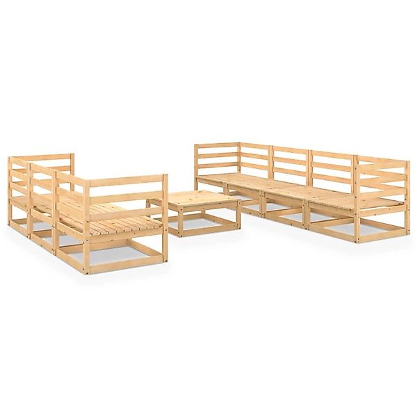 vidaXL 8-tlg Garten-Lounge-Set Massivholz Kiefer Modell 4 günstig online kaufen