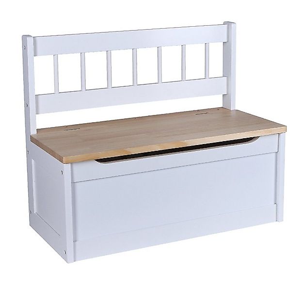 Home4Living Sitztruhe Kindersitztruhe Truhenbank weiß Spielzeugtruhe Sitzba günstig online kaufen