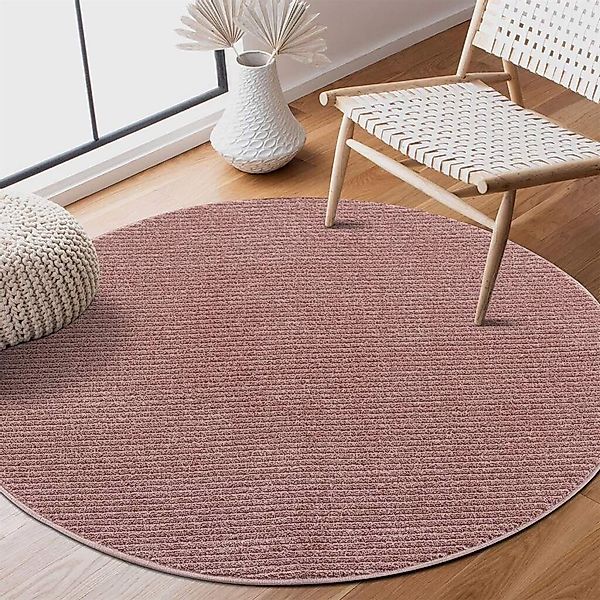 Carpet City Teppich Friseé-Teppich FANCY900, rund, günstig online kaufen