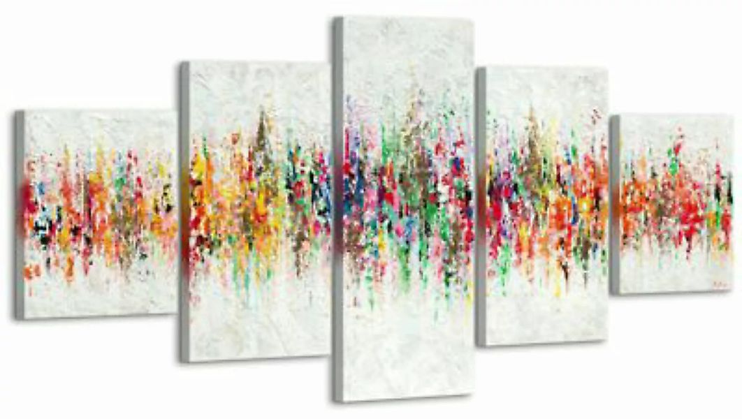 YS-Art™ "Gemälde Acryl ""Abstraktion III"" handgemalt auf Leinwand 160x80 c günstig online kaufen