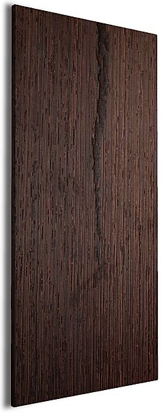 Wallario Leinwandbild, Holz-Optik Textur dunkelbraunes Holz, günstig online kaufen