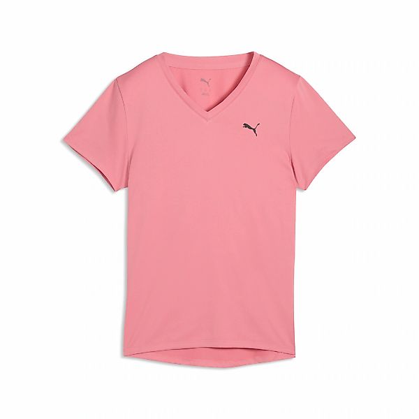 PUMA Trainingsshirt "W TAD ESSENTIAL VNECK TEE" Kurzarm, mit V-Ausschnitt, günstig online kaufen