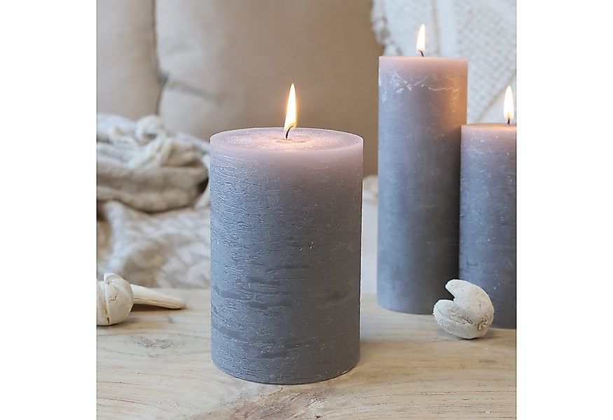 Chic Antique Rustic-Kerze Stumpenkerze Rustikale Kerze Macon Paraffin versc günstig online kaufen