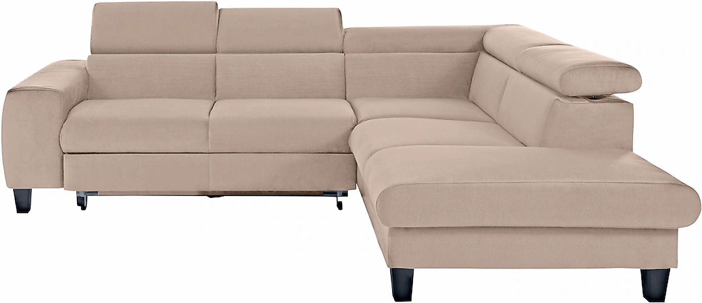 COTTA Ecksofa "Morven L-Form" wahlweise mit Bettfunktion, Bettkasten & Wire günstig online kaufen