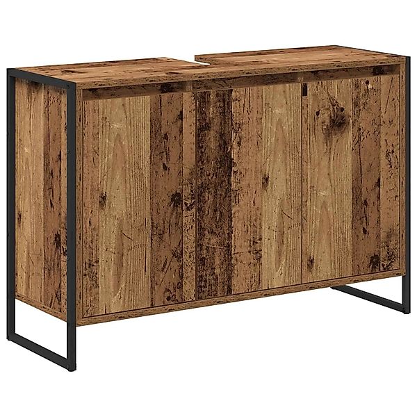 vidaXL Badezimmerschrank mit Tür Altholz 90 x 30 x 60 cm Holzwerkstoff 8864 günstig online kaufen