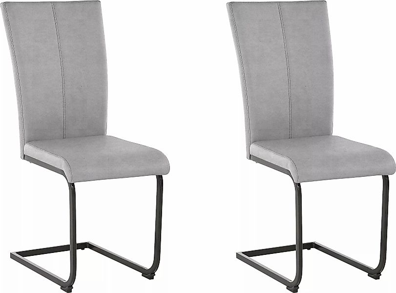 Home affaire Freischwinger "Oliver", (Set), 2 St., Microfaser, Stuhl belast günstig online kaufen