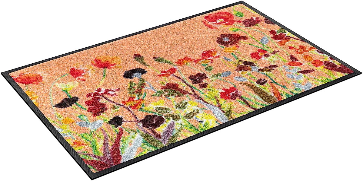 wash+dry by Kleen-Tex Fußmatte Wildflowers, rechteckig, günstig online kaufen