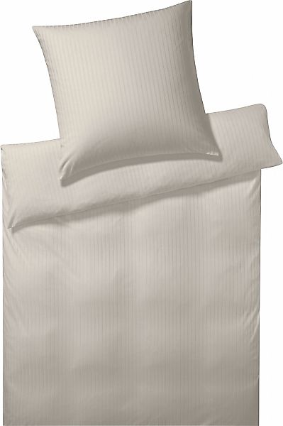 Elegante Bettwäsche "Solid Stripe" 2 Stk. angenehmes Hautgefühl günstig online kaufen