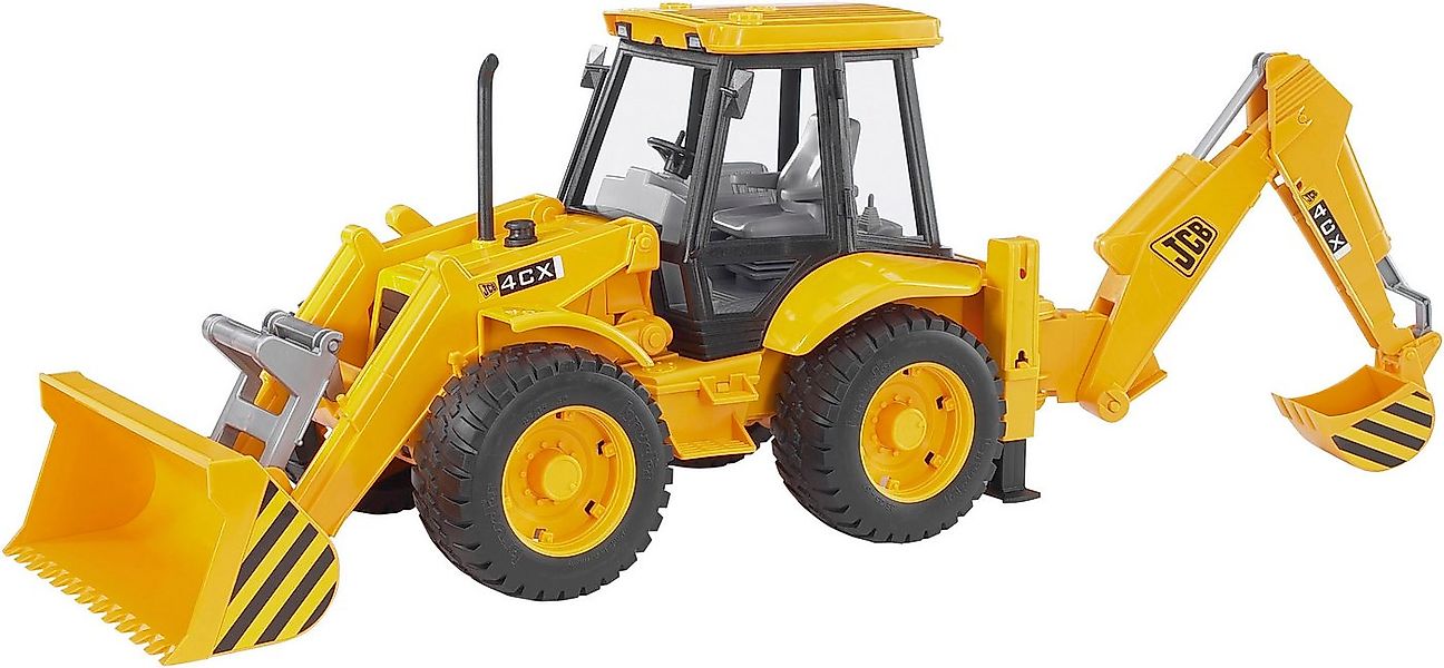 Bruder® Spielzeug-Bagger JCB 4CX Baggerlader m. Ladeschaufel und Grabbagger günstig online kaufen