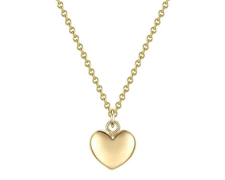 Glanzstücke München Silberkette Herz gelbgold, aus Sterling silber günstig online kaufen