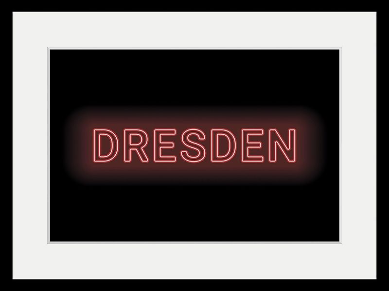 queence Bild »DRESDEN LIGHTS«, Städte-Schriftzug-Dresden, (1 St.), HD Premi günstig online kaufen