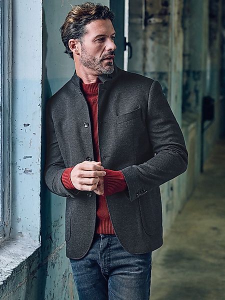 emilio adani Sakko emilio adani Herren Freizeit-Sakko slim fit, Anthrazit günstig online kaufen