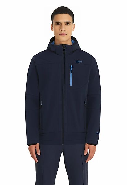 CMP Softshelljacke mit Kapuze Wasserabweisend & Winddicht & Atmungsaktiv günstig online kaufen