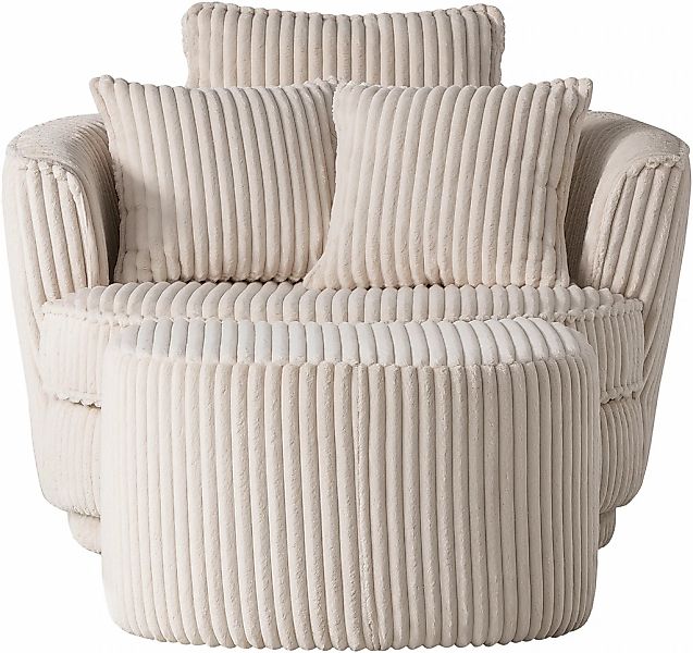 Leonique Drehsessel "MAISIE, Love Seat XXL Lese-Sessel, Big-Sessel mit Hock günstig online kaufen
