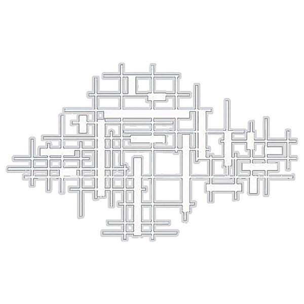 Jumpeak Wanddekoobjekt Ausgewählte Kunst, Stromlinienförmige Geometrie, günstig online kaufen