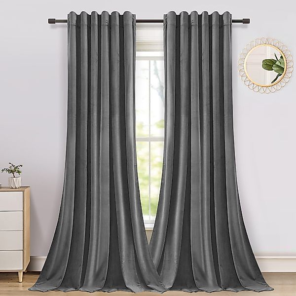 LMaxhome Verdunkelungsvorhang Samt Verdickt Velvet Gardinen günstig online kaufen