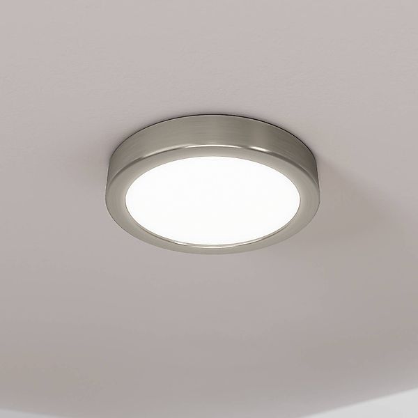 LED-Anbaupanel Fueva 5 IP20 830 nickel Ø16cm günstig online kaufen