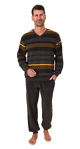 Normann Pyjama Herren Schlafanzug langarm in Frottee Qualität – auch in Übe günstig online kaufen