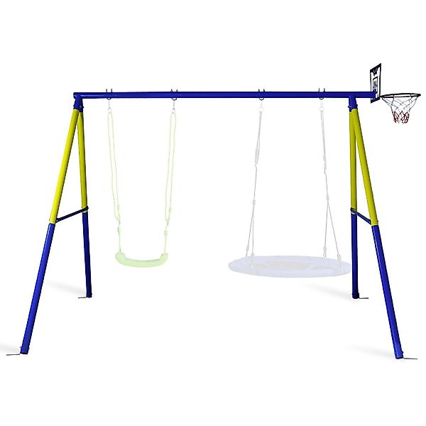 CCLIFE Doppelschaukel Schaukelgestell Outdoor 200 kg günstig online kaufen