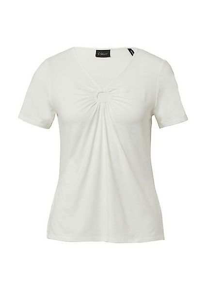 s.Oliver BLACK LABEL T-Shirt – Kurzarmshirt aus Viskosestretch günstig online kaufen