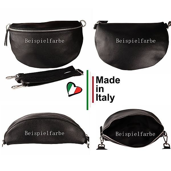 MIRROSI Bauchtasche Damen, Echtleder, Leder, Made in Italy, Umhängetasche, günstig online kaufen