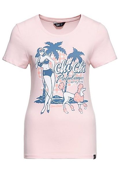 QueenKerosin Print-Shirt Chi Chi Beach Poodle (1-tlg) mit vintage Front Pri günstig online kaufen